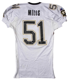1994 Sam Mills Game Used New Orleans Saints Road Jersey Photo Matched To 11/20/1994 
